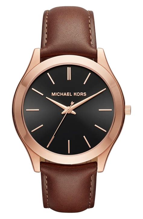 brown michael kors watch nordstrom|Michael Kors Watch 44mm.